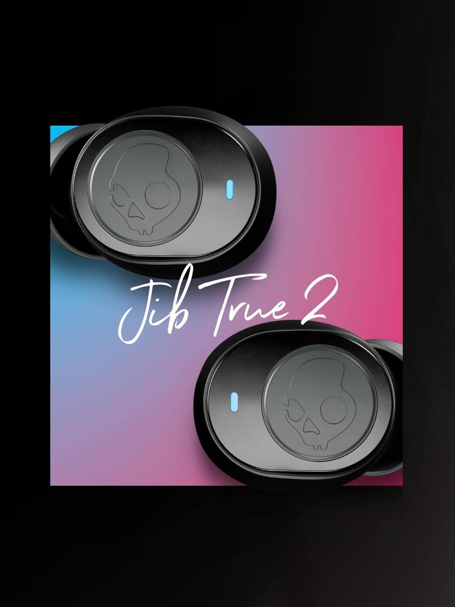 Skullcandy Jib True 2 in-Ear Wireless Earbuds with 32 Hr Battery (Black, True Wireless)