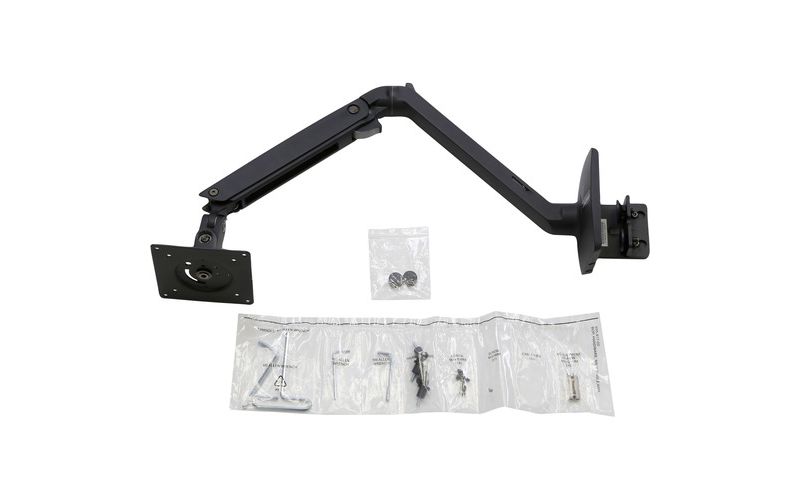 Ergotron Mounting Arm for Monitor - Matte Black - 1 Display(s) Supported34" Screen Support - 20 lb Load Capacity - 100 x 100, 75 x 75 VESA Standard