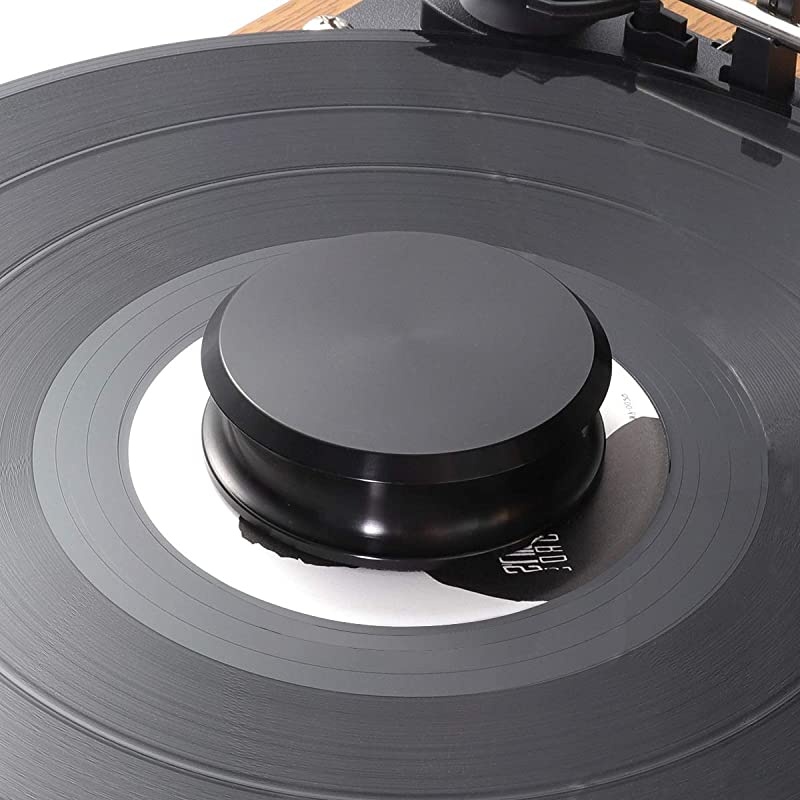 Low Profile Record Weight Stabilizer by Turntable Weight ClampsFits Under Dust Cover of Turntable Vinyl Disc LP Record Player