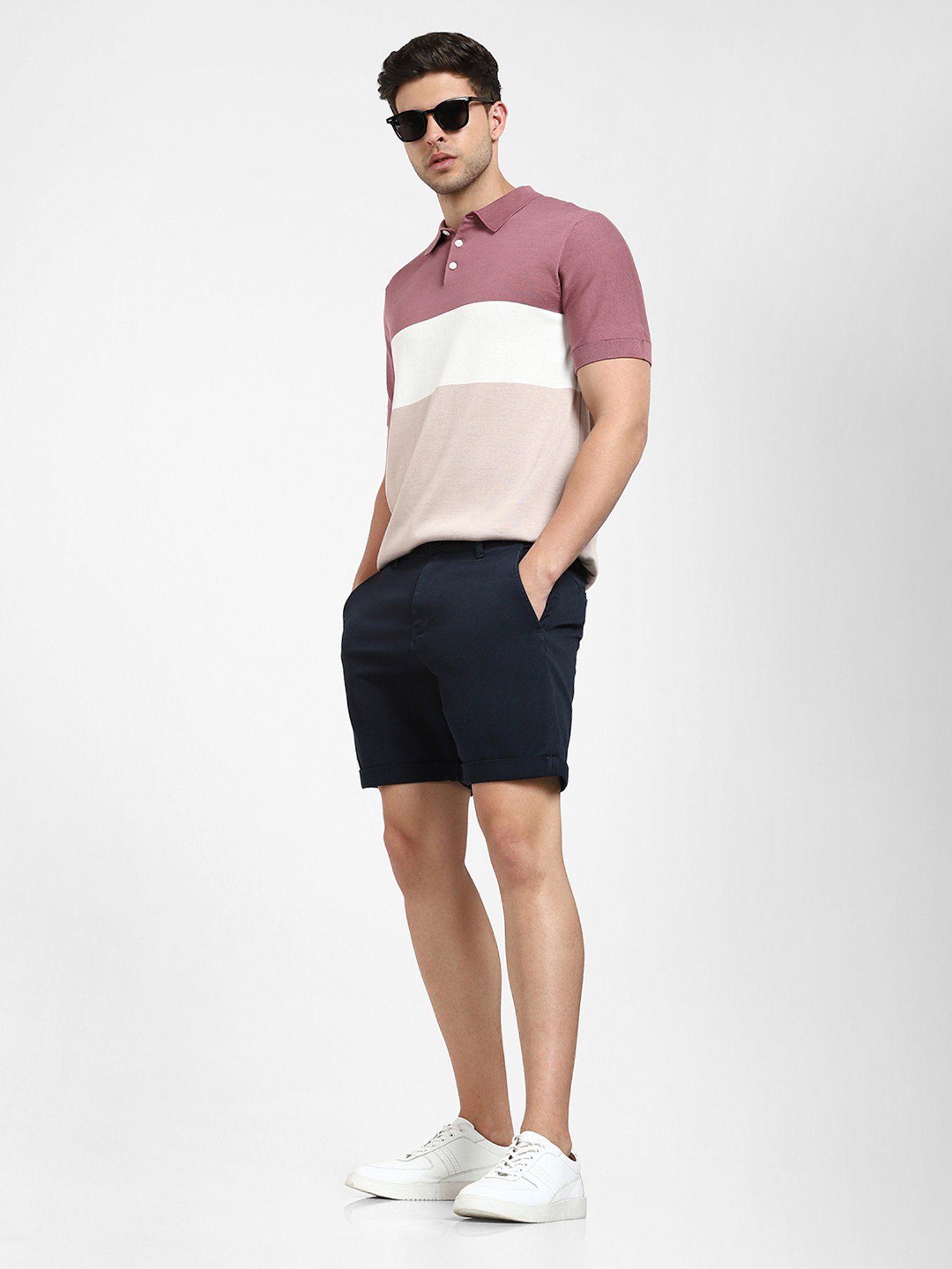 SELECTED HOMME Navy Regular Fit Chino Shorts