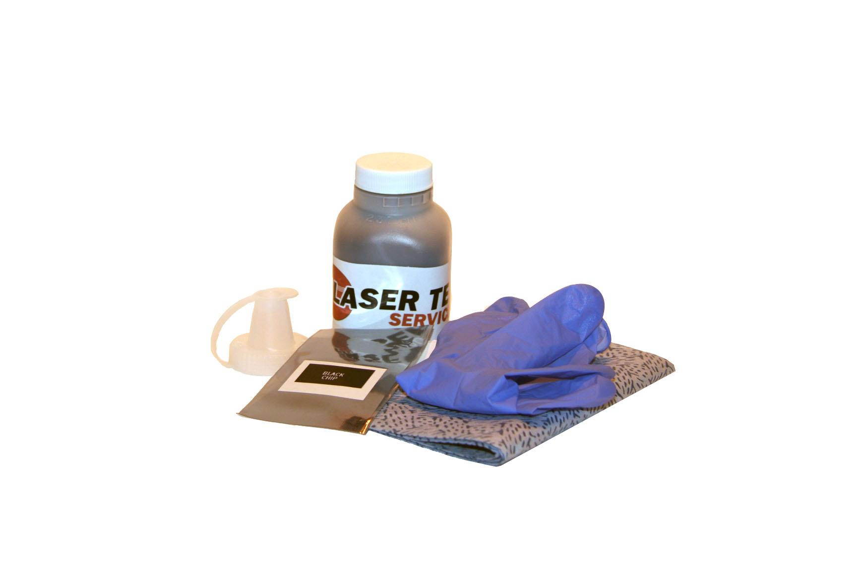 Laser Tek Services &reg; Black Toner Refill with reset chip for the Dell 2150 2150cdn 2150cn 2155cdn 2155cn