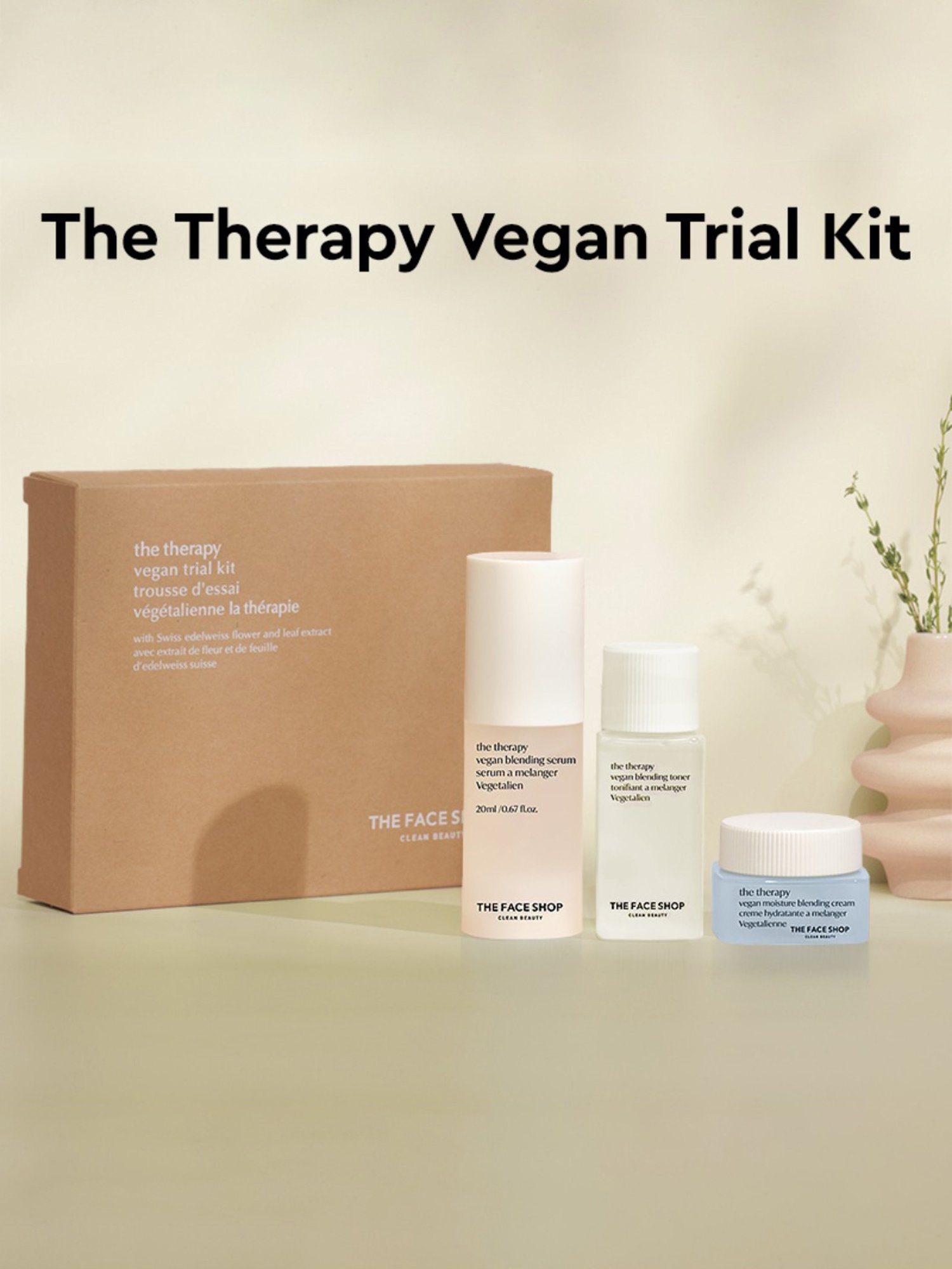 The Face Shop The Therapy Vegan Trial Kit