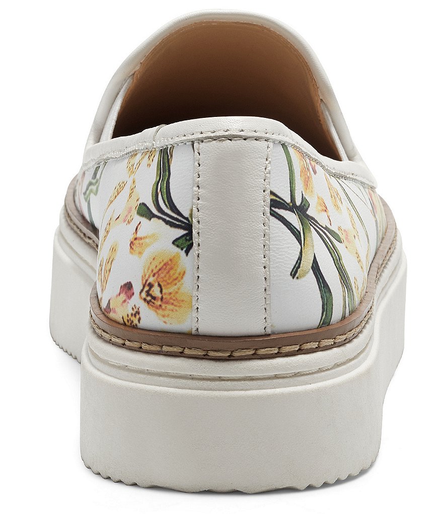 Vince Camuto Remmeya Floral Printed Leather Slip-On Sneakers