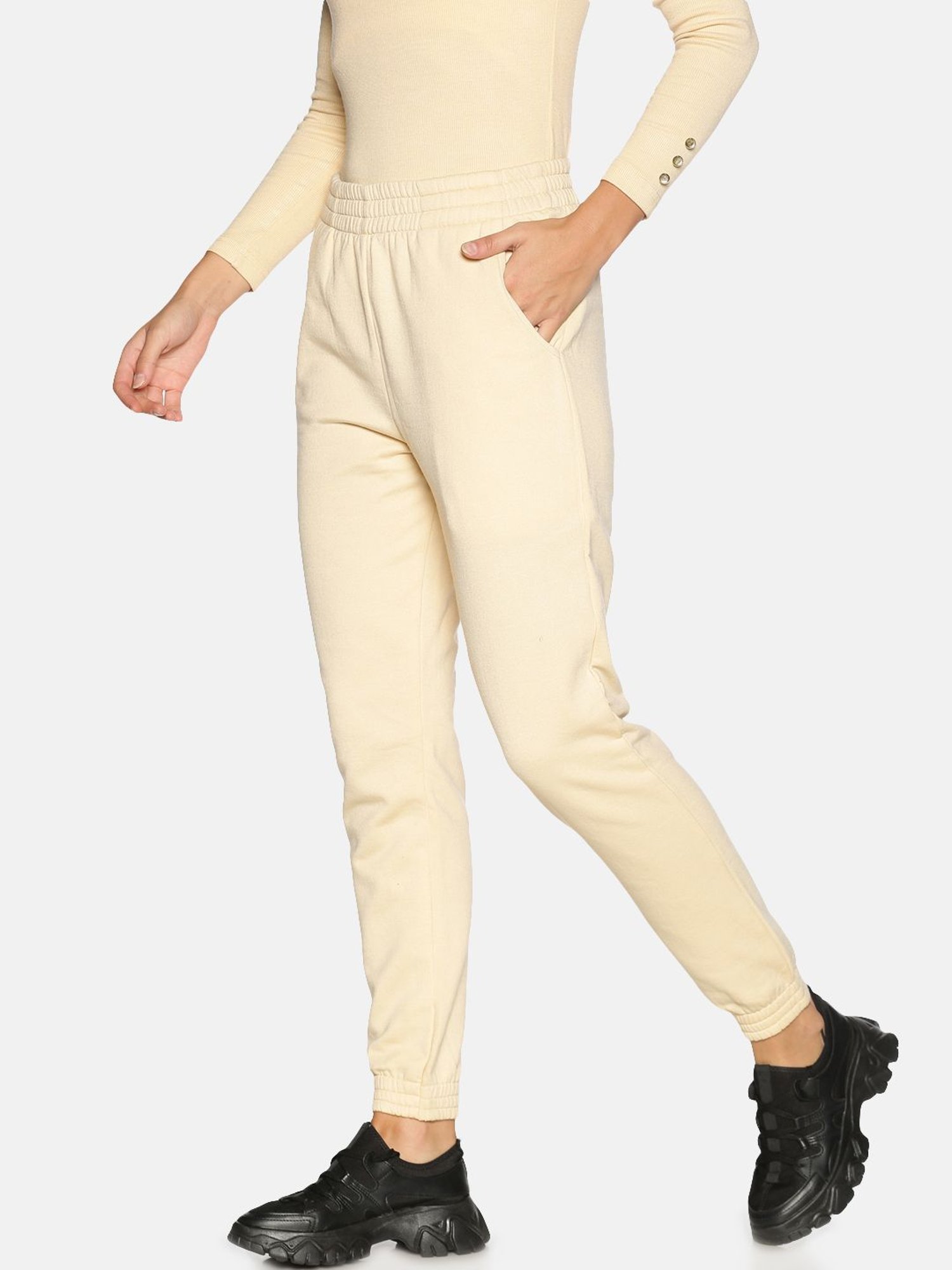 ISU Beige Regular fit Joggers