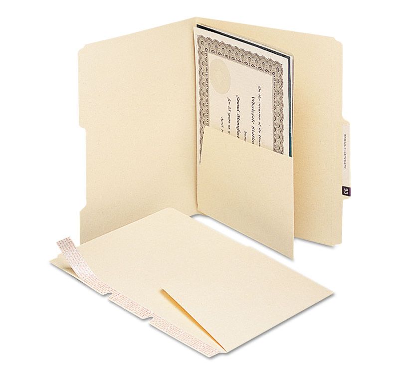 Smead MLA Self-Adhesive Folder Dividers with 5-1/2 Pockets on Both Sides 25/Pack 68030