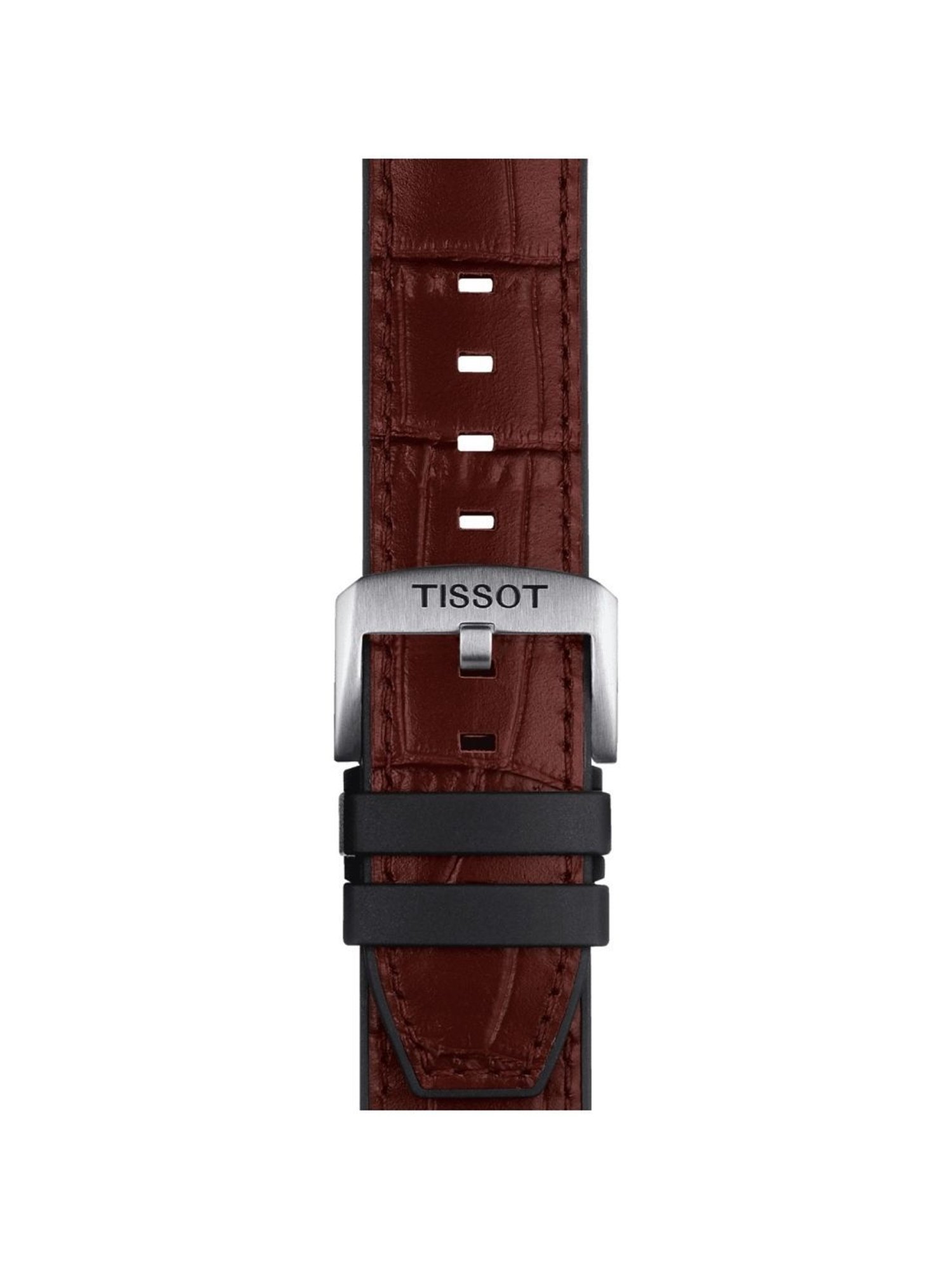 TISSOT Official T852046767 Red Leather Watch Strap Lugs 22 mm