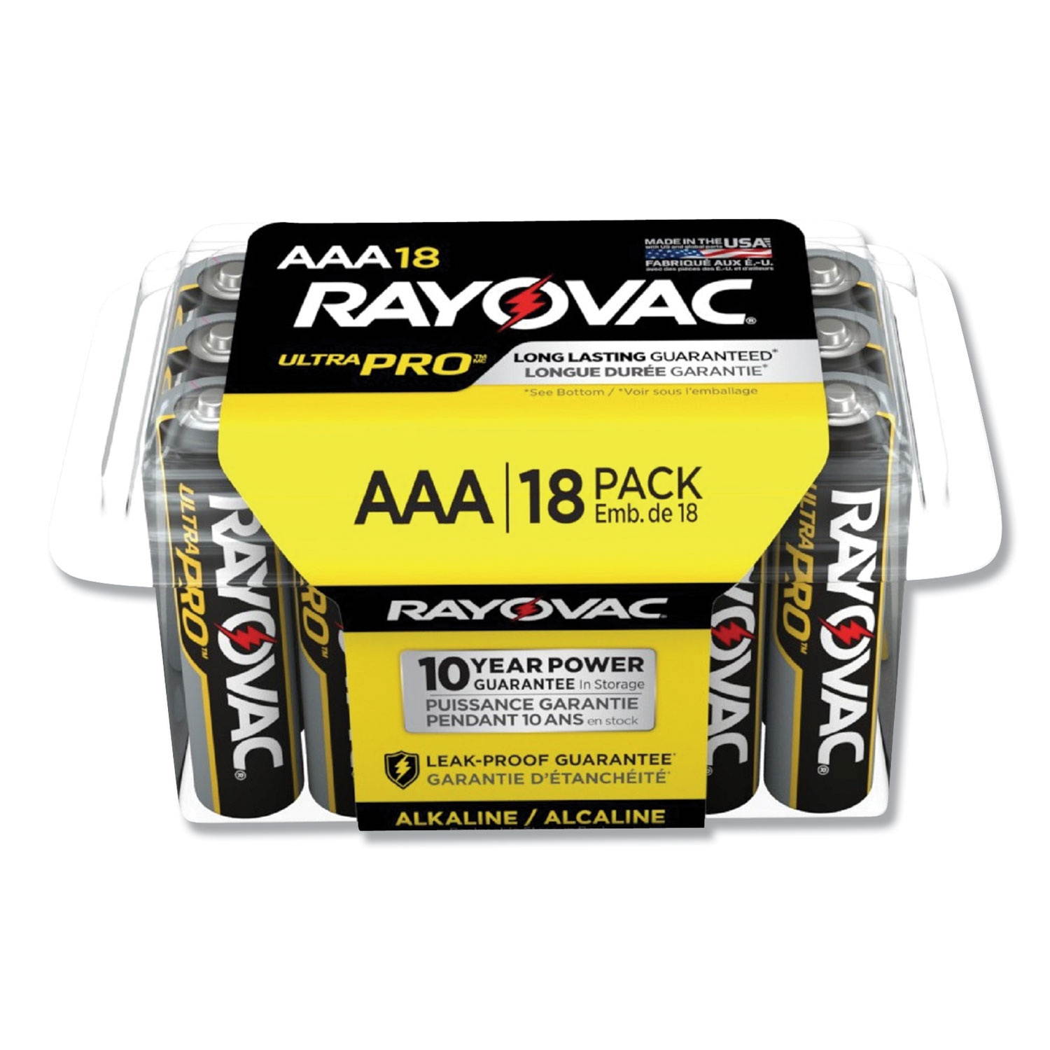 Rayovac Ultra Pro Alkaline Aaa Batteries, 18/Pack ALAAA18PPJ