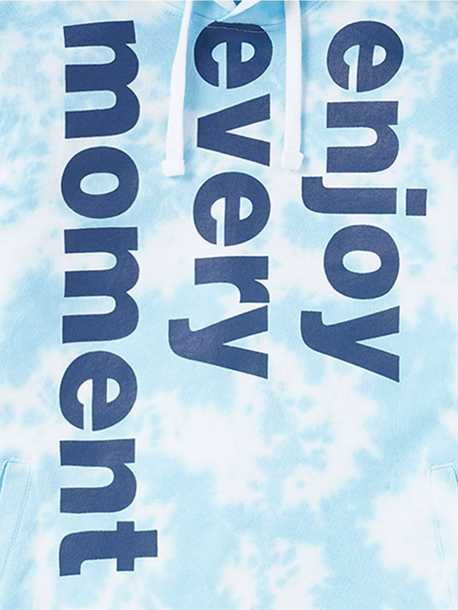 Edheads Kids Blue Cotton Printed Full Sleeves Hoodie