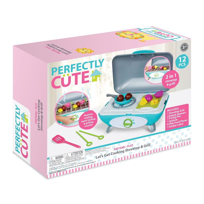 Perfectly Cute Let's Get Cooking Stovetop and Grill 11pc Set