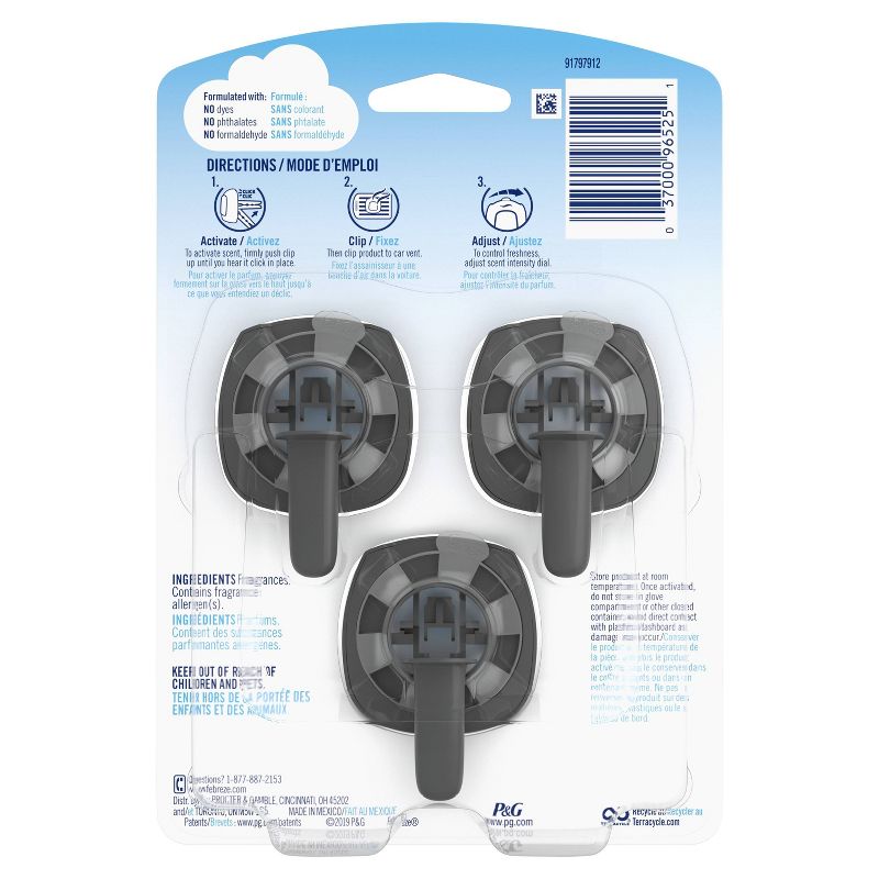 Febreze Car Gain Original Air Freshener - 3ct