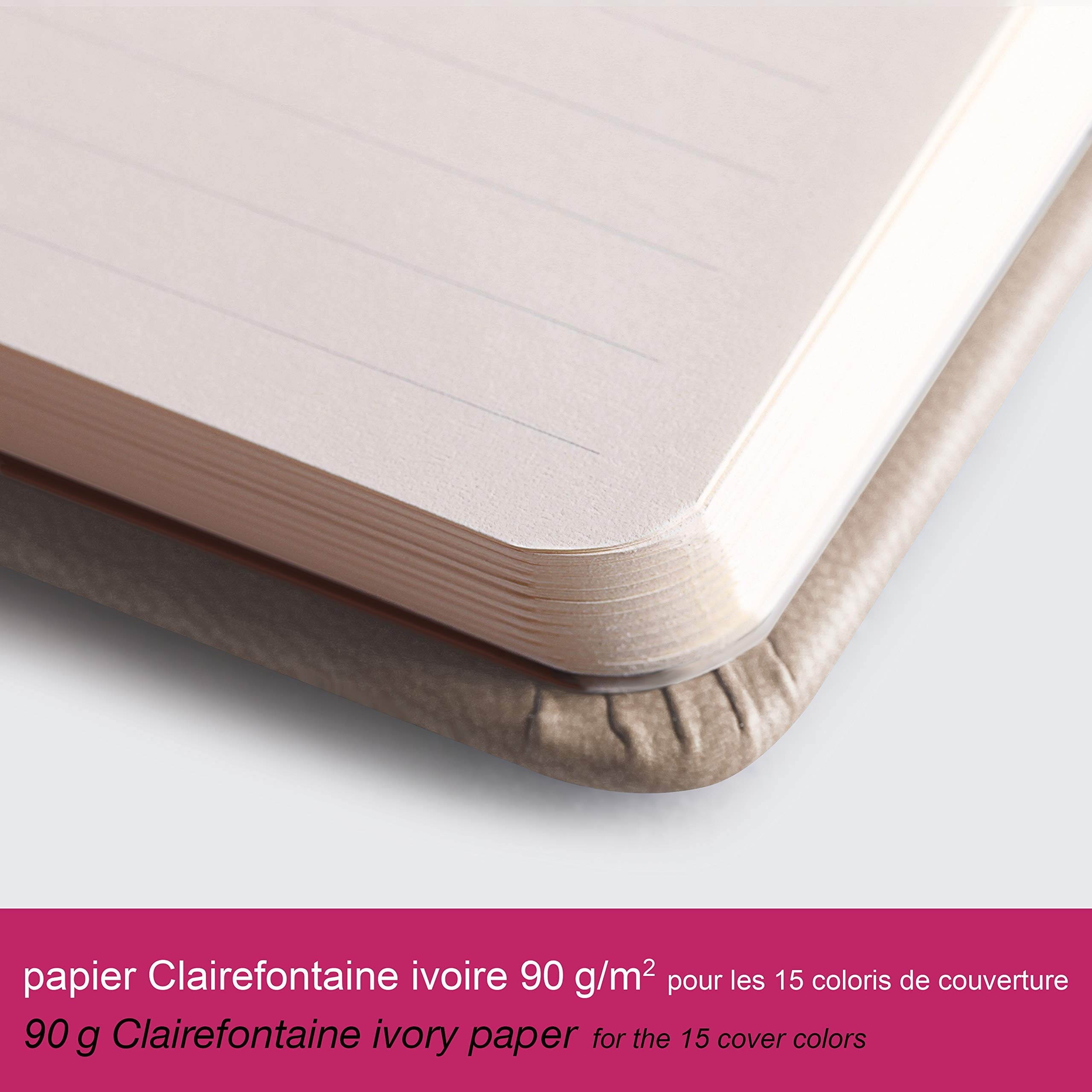 Rhodia Rhodiarama A5 Webnotebook, 5.5 in x 8.25, Lined - Raspberry (118752)