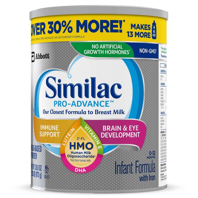 Similac 4pk Pro-Advance Milk-Based Powder - 123.2oz