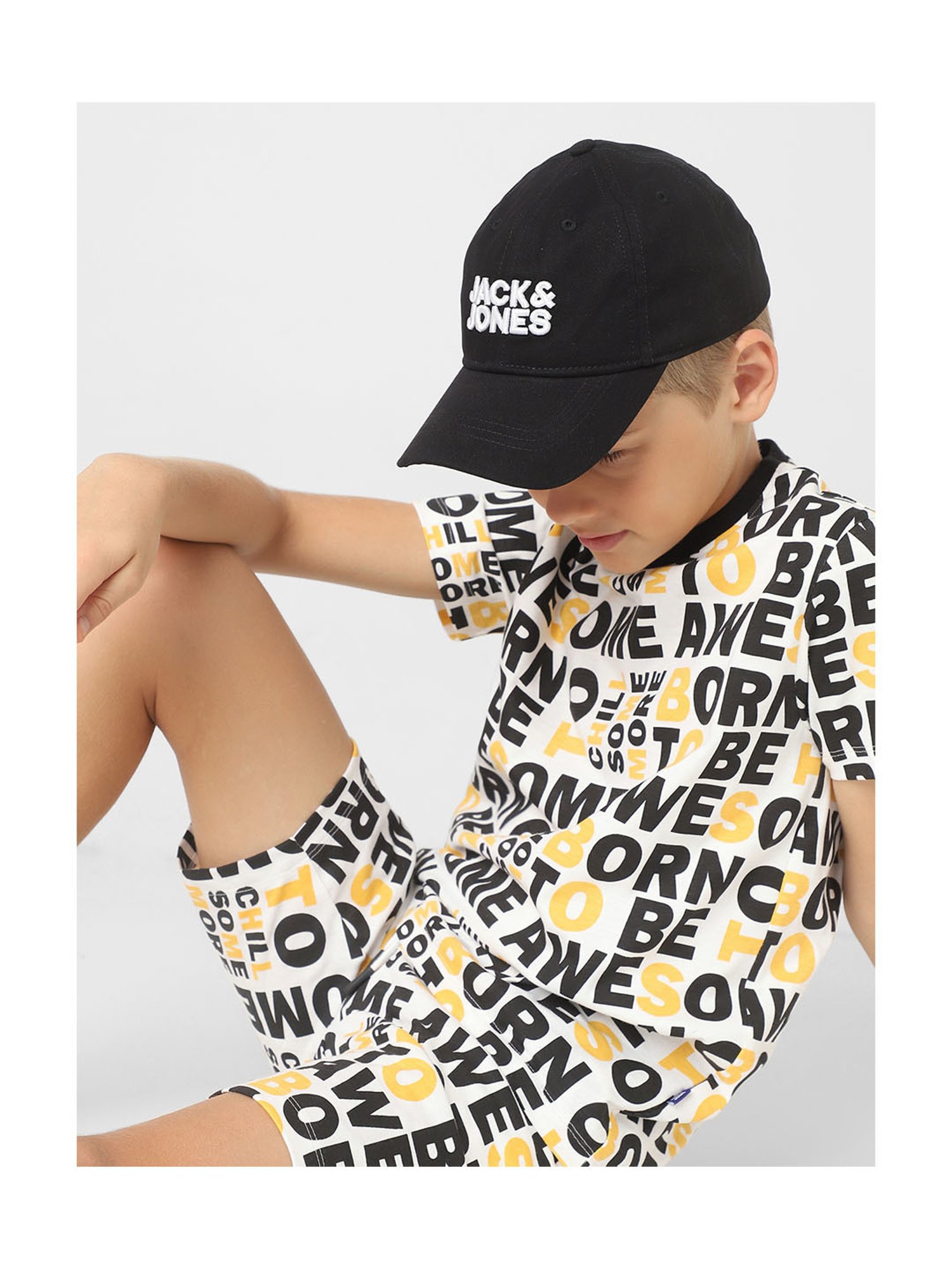 Jack & Jones Junior Black Embroidered Cap