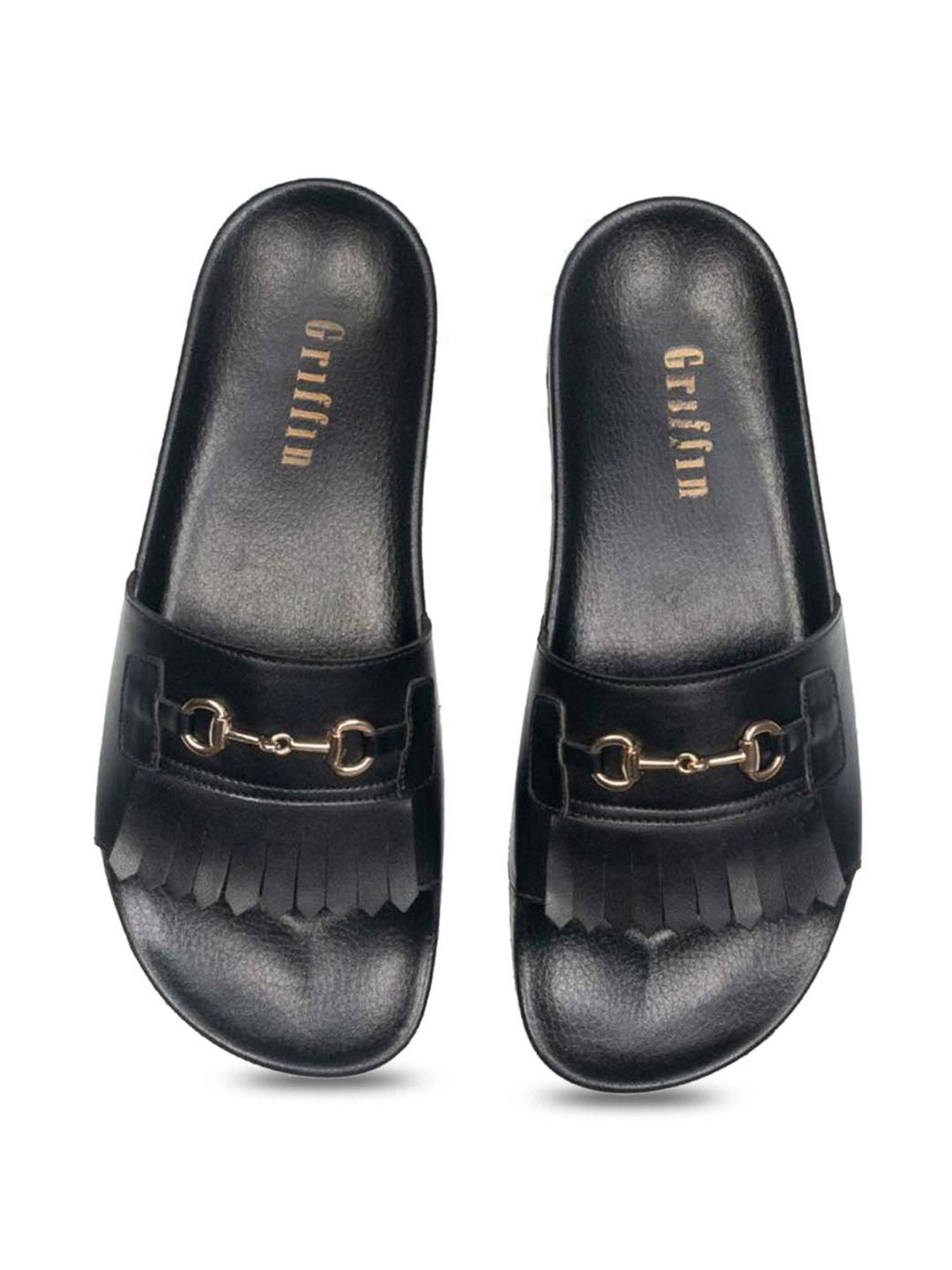 Griffin Men's Black Slides