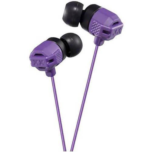 JVC Violet HAFX102V XX Xtreme Bass Earbuds, Violet