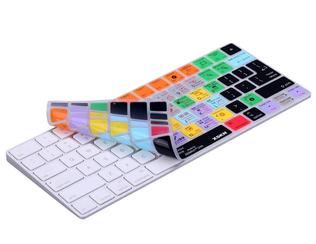 XSKN Ableton Live Shortcut Keyboard Cover for Apple Magic Keyboard (MLA22LL/A), US and EU Layout