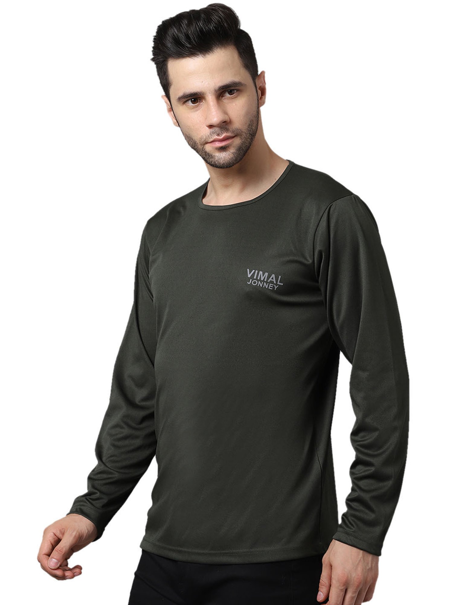 Vimal Jonney Olive Regular Fit T-Shirt