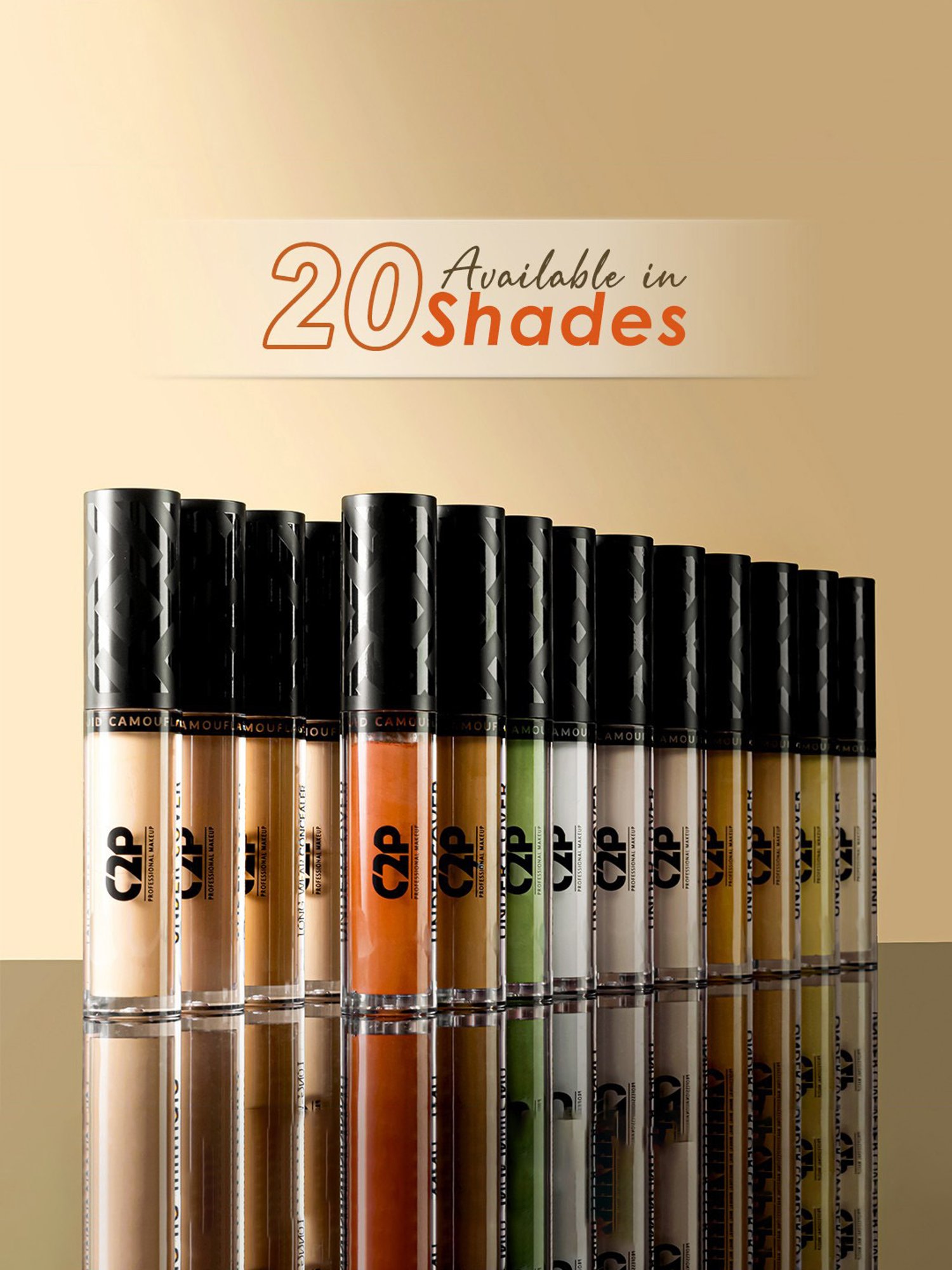 C2P PROFESSIONAL MAKEUP Under Cover Concealer Dark Sand 15 - 8 ml