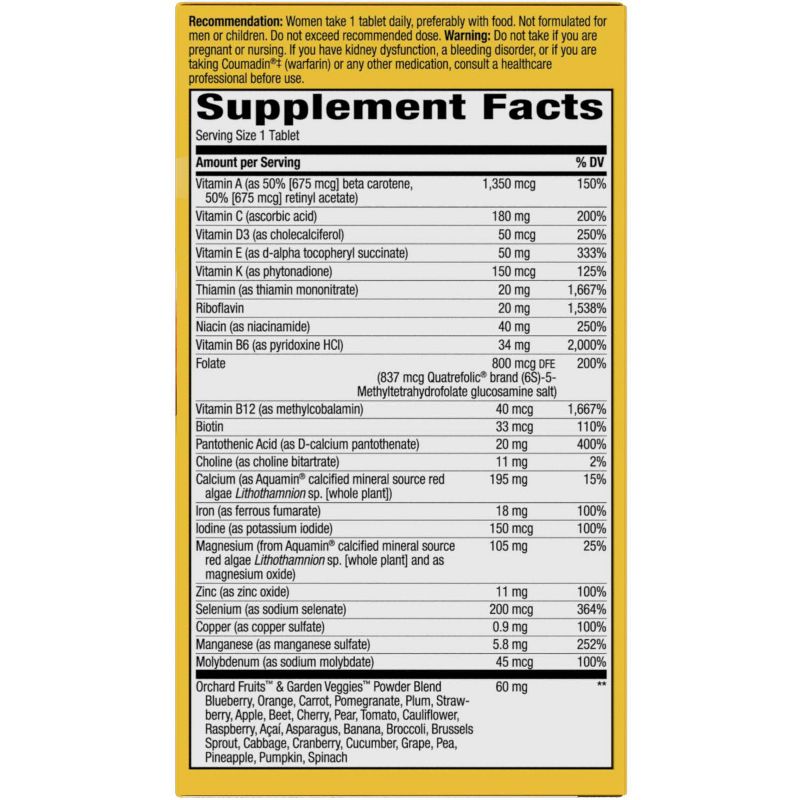 Nature's Way Alive! Womens Ultra Potency Multivitamin Tablets - 60ct