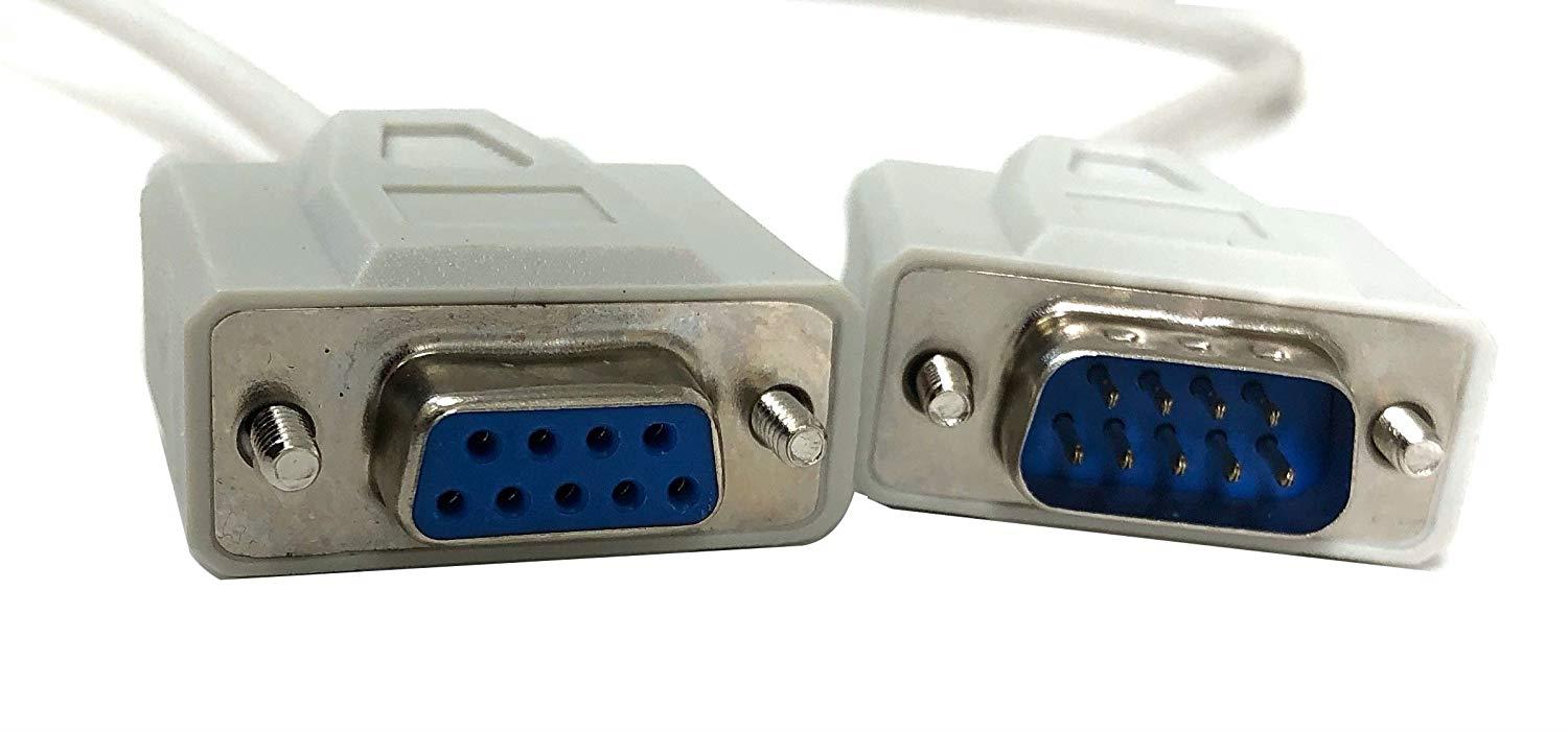 Micro Connectors, Inc. 25 feet DB9 Serial Extension Cable M/F (M05-10325)