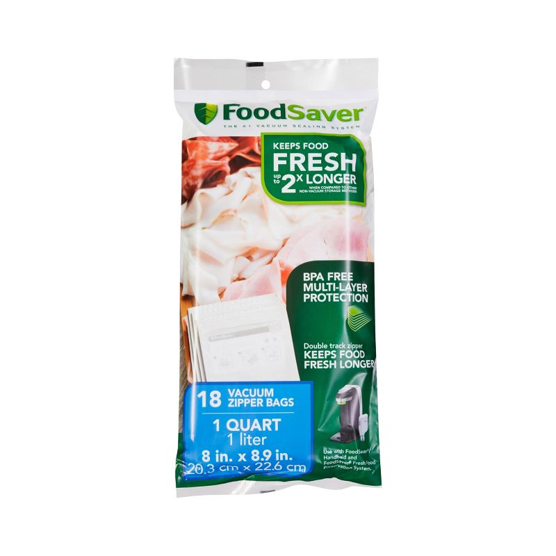 FoodSaver 1qt 18ct Vacuum Zipper Bags