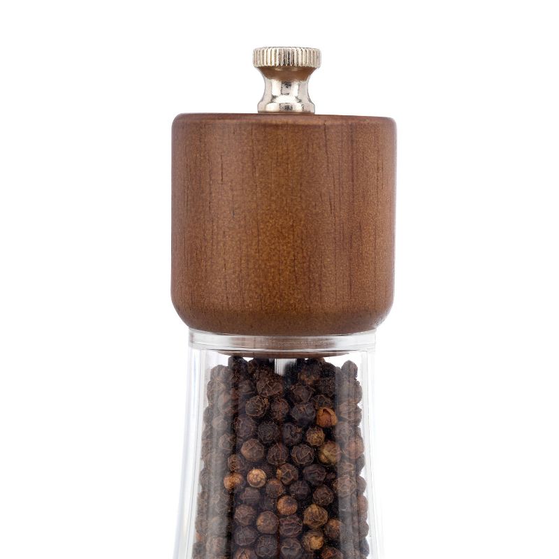 Cole & Mason Maccelfield Round Top Soft Square Wood Mill and Shaker Set