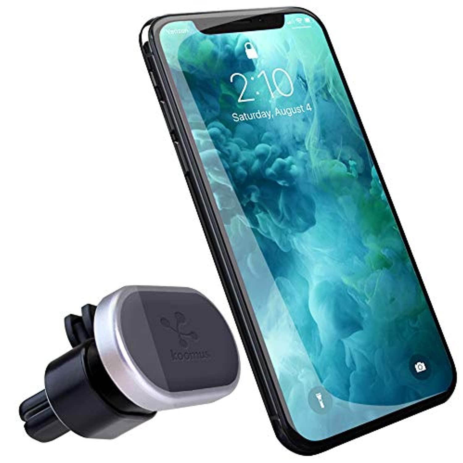 koomus urban-air-n smartphone magnetic car mount for air vent, black