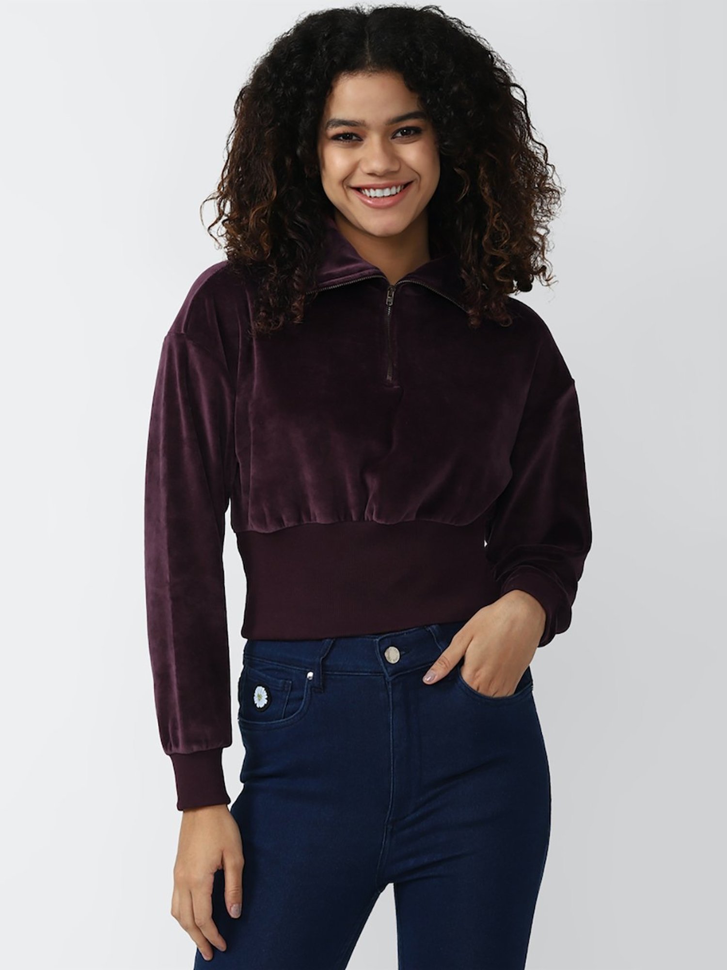 Forever 21 Purple Cotton Top