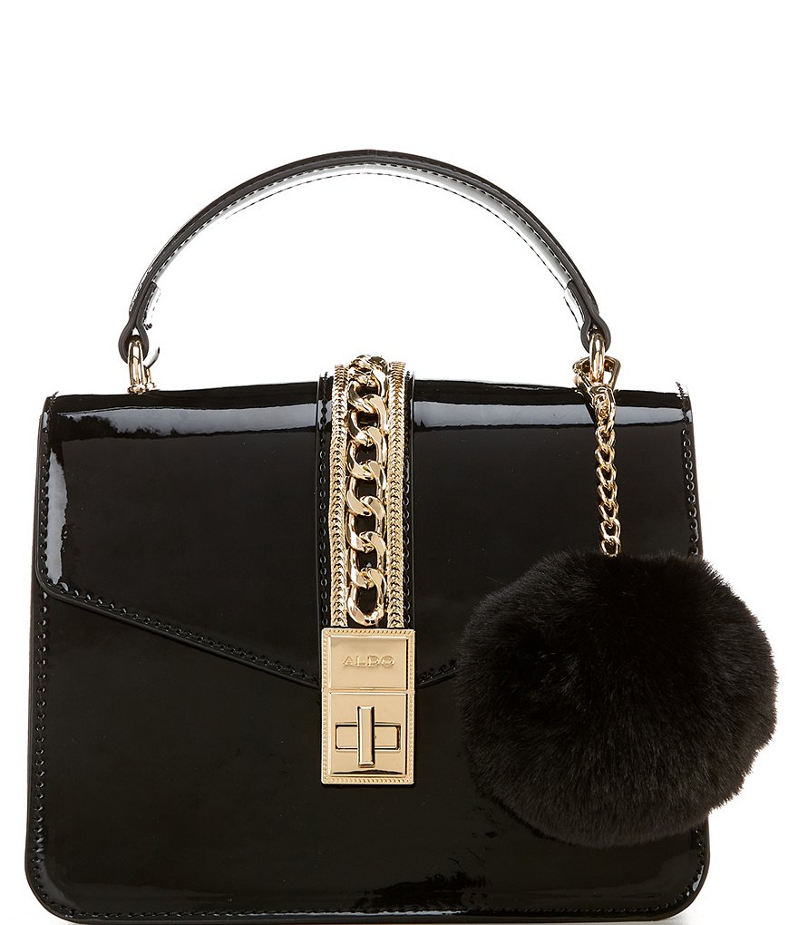 ALDO Bisciglia Top Handle Turn Lock Satchel Bag