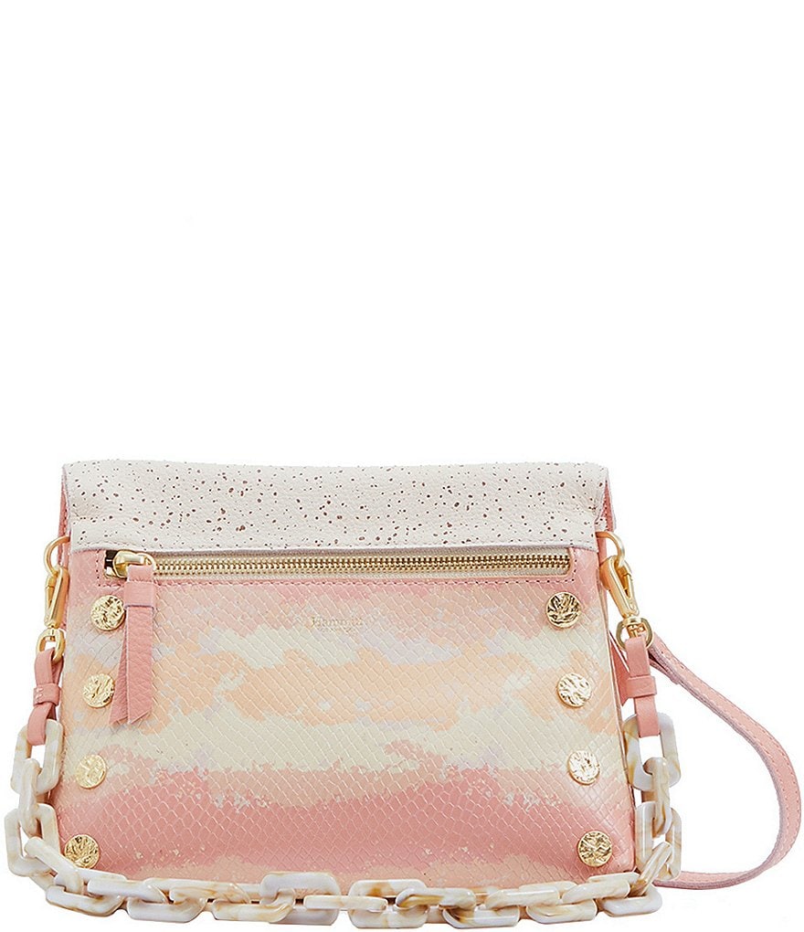 Hammitt Dillon Embossed Leather 6-Way Flap Small Crossbody Bag