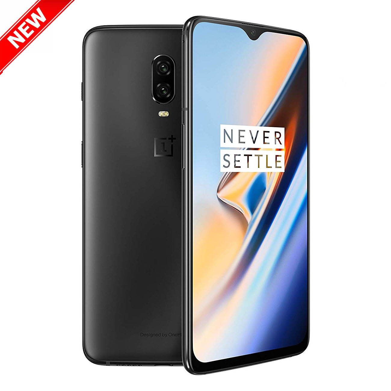 OnePlus 6T A6013 Dual-SIM 128GB/8GB (No CDMA, GSM only) Factory Unlocked 4G/LTE Smartphone - Midnight Black