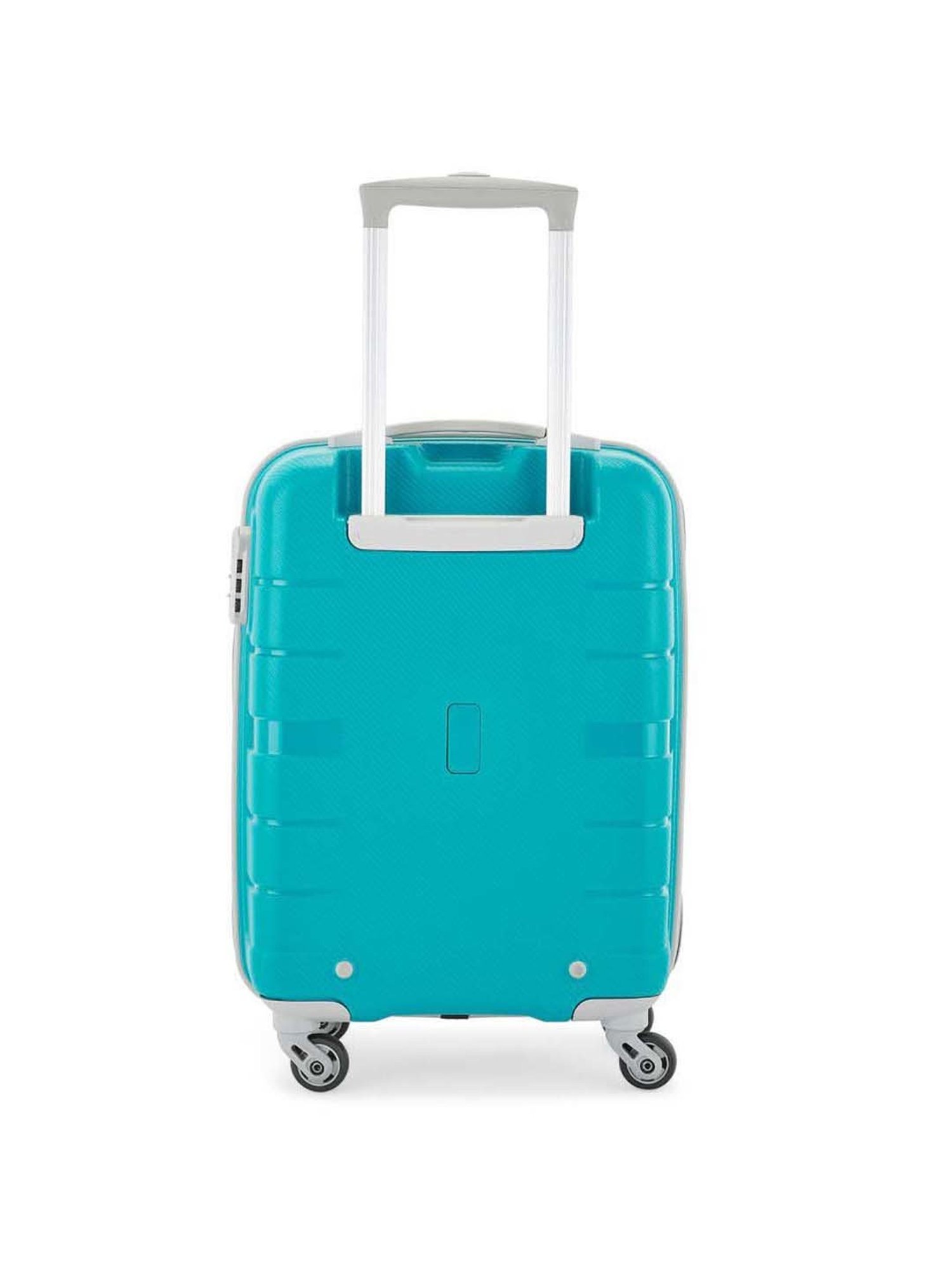 Aristocrat Nexon Teal Blue Textured Hard Cabin Trolley Bag - 37.8 cm