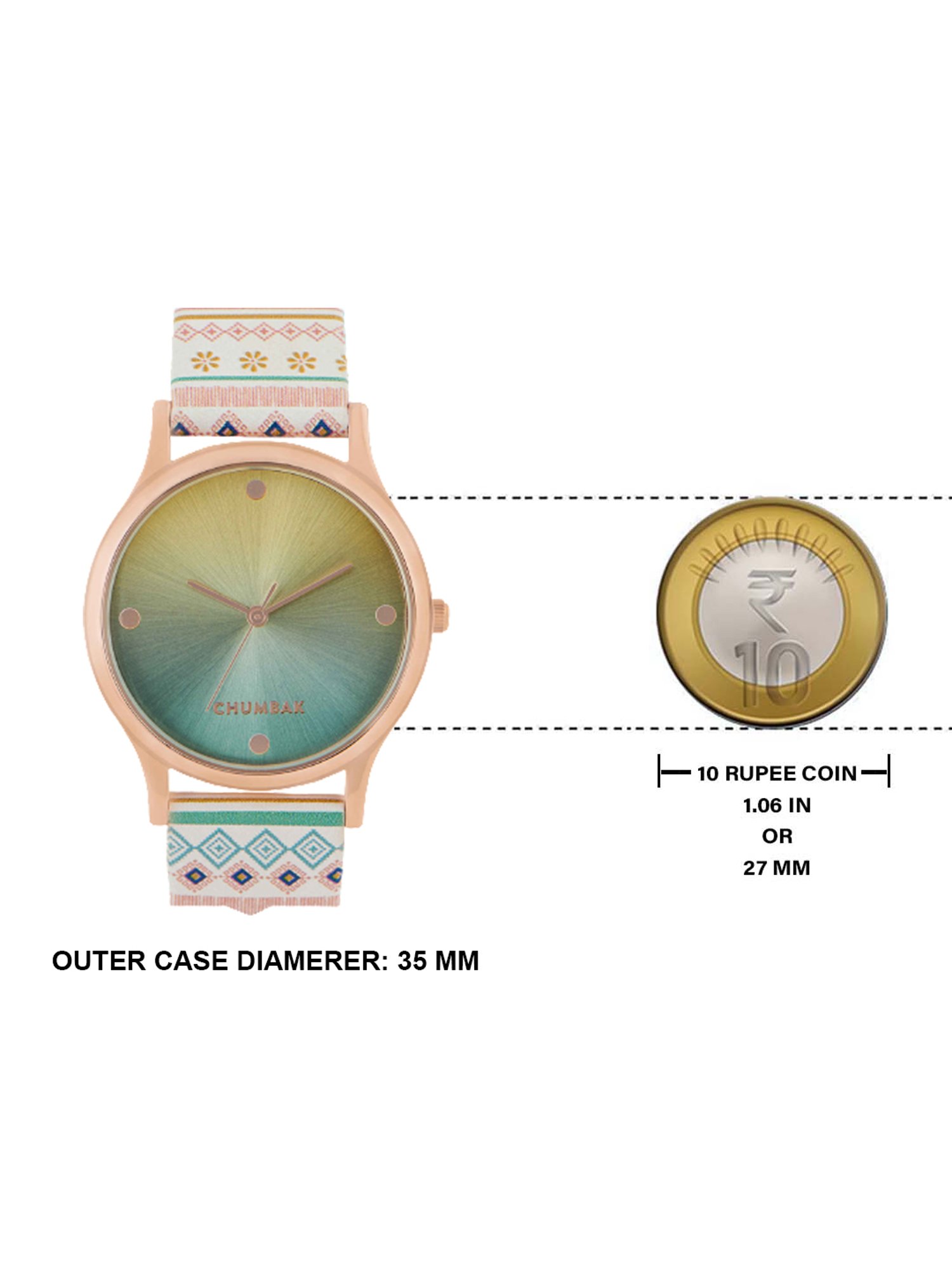 Chumbak 8907605116629 Analog Watch for Women