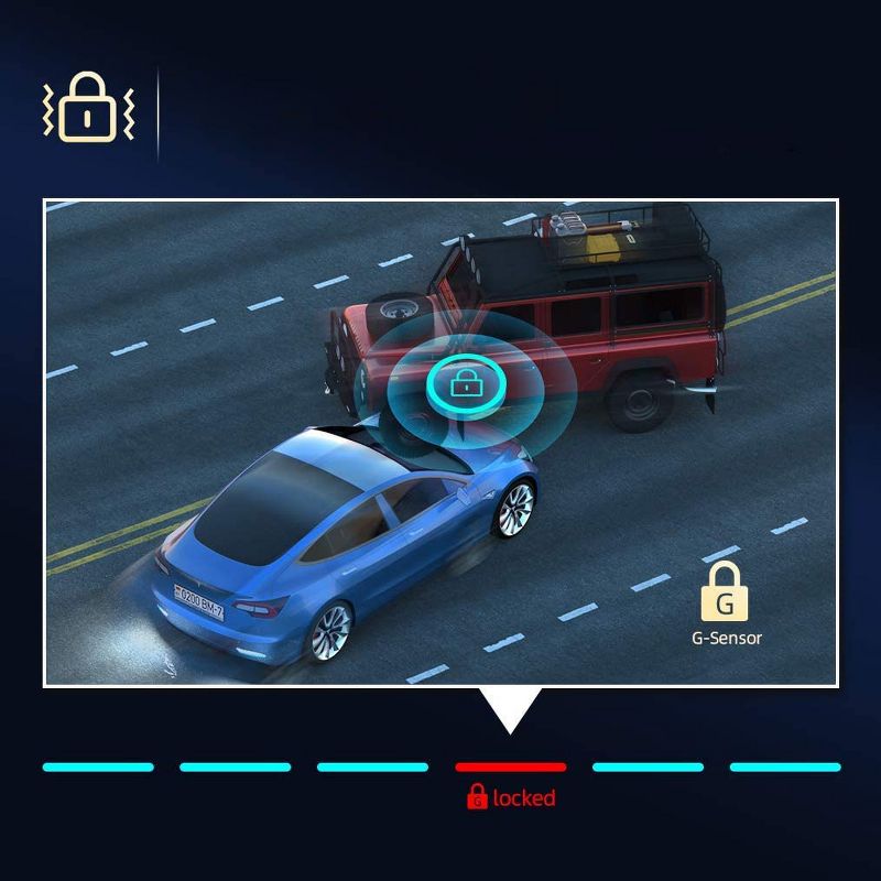 VanTop H609 Dual 1080P Mirror Dash Cam with 10" IPS Touch Screen Rear View Camera, Night Vision, Parking Monitor