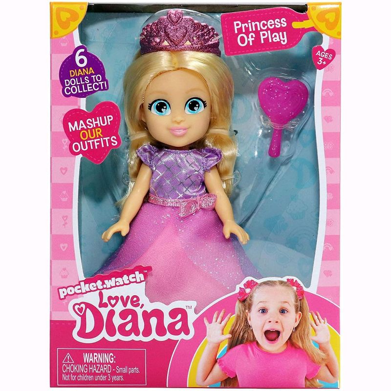 Pocket Watch Love Diana 6 Inch Fashion Doll | Princess of Play Diana