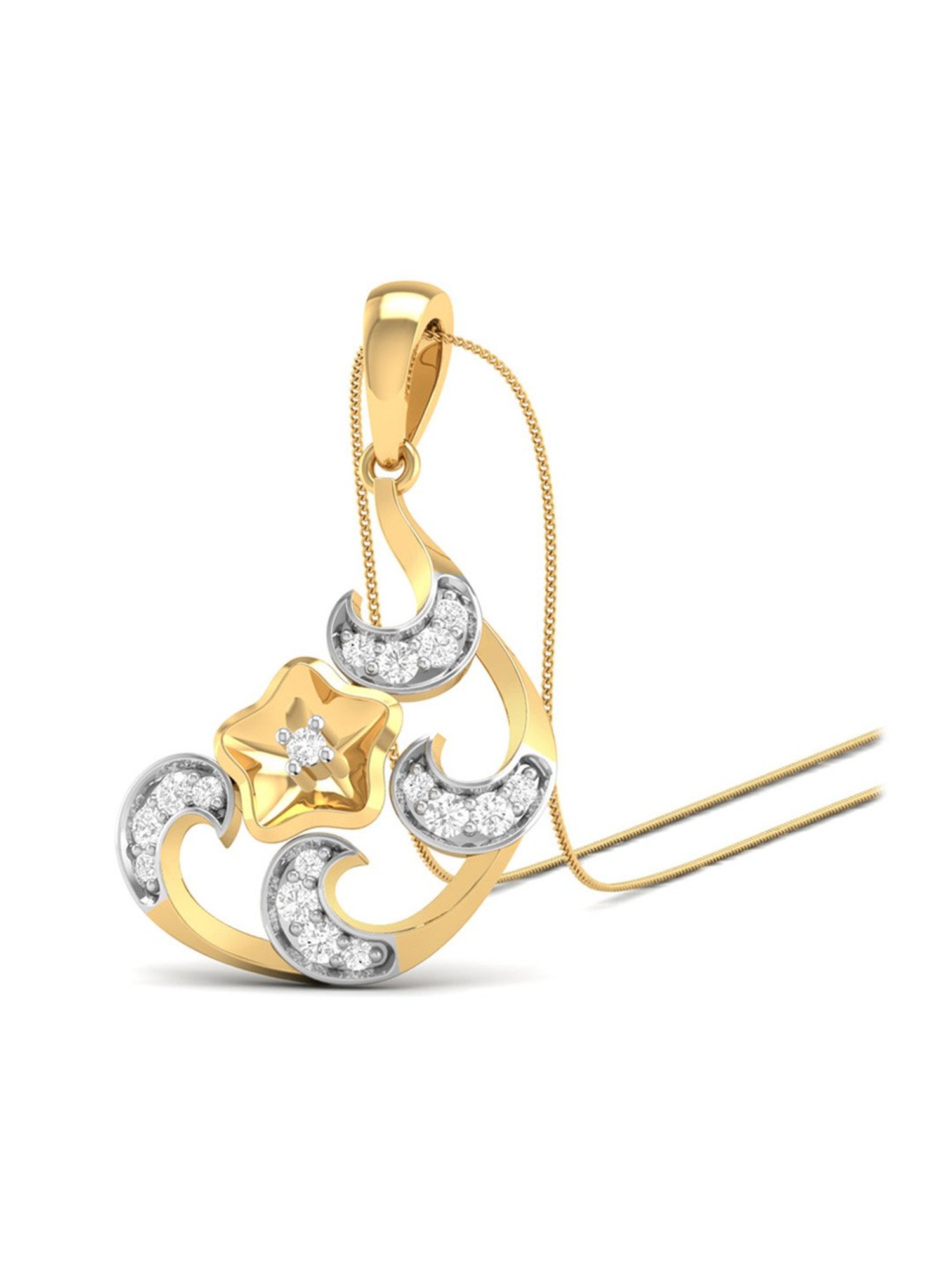 PC Jeweller Darrock 18k Gold Pendant without Chain for Women