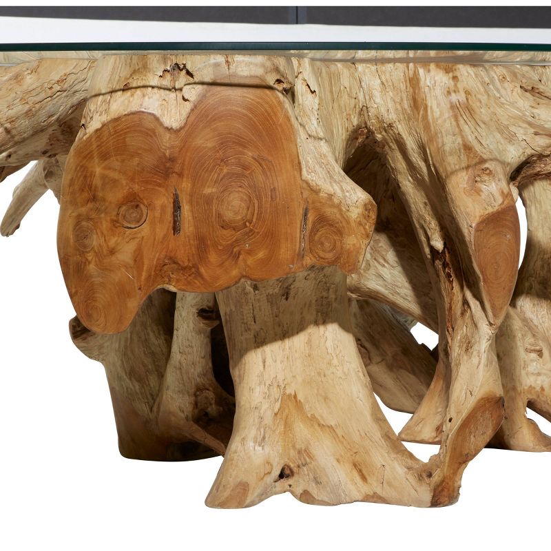 Rustic Teak Wood Coffee Table Brown - Venus Williams Collection