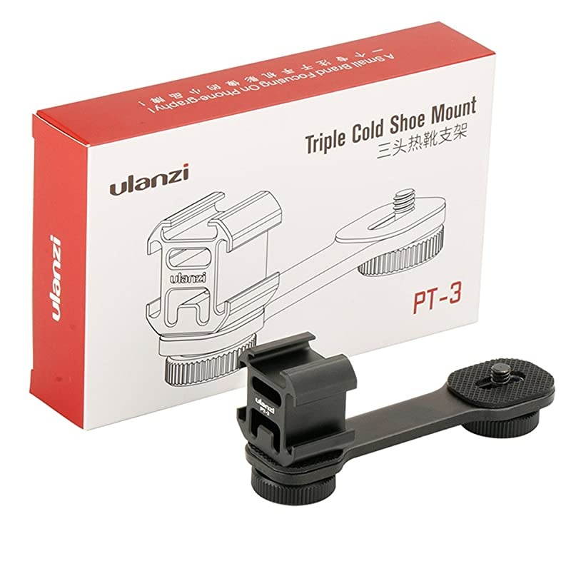 Cold Shoe Mount Gimbal Extension Bracket, Universal Mic Stand and Light Mount Plate Adapter for Zhiyun Smooth 4/Smooth Q/DJI OSMO Mobile 2/Feiyu Vimble 2 Gimbal Stabilizer Accessories