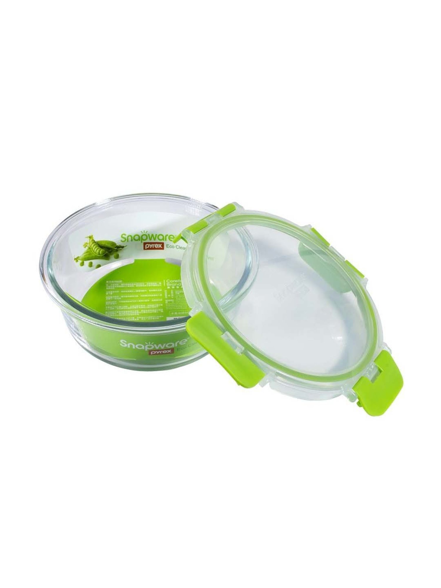 Corelle Pyrex Eco Clean Green Glass Snap Container (0.4 L)