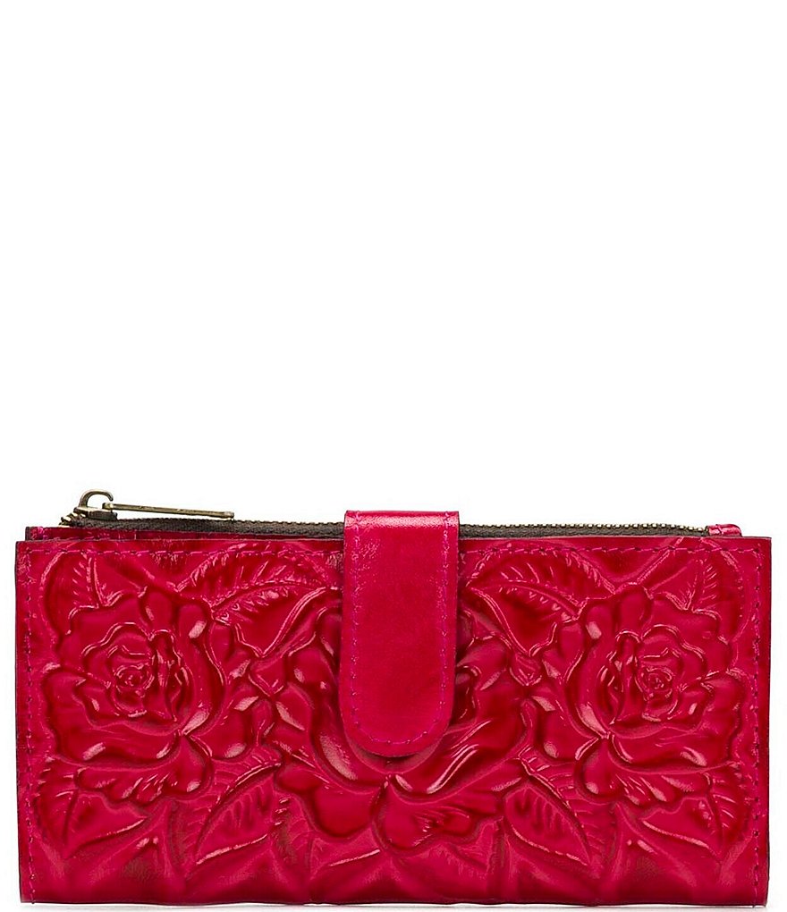 Patricia Nash Rose Tooling Collection Nazari Floral Leather Wallet