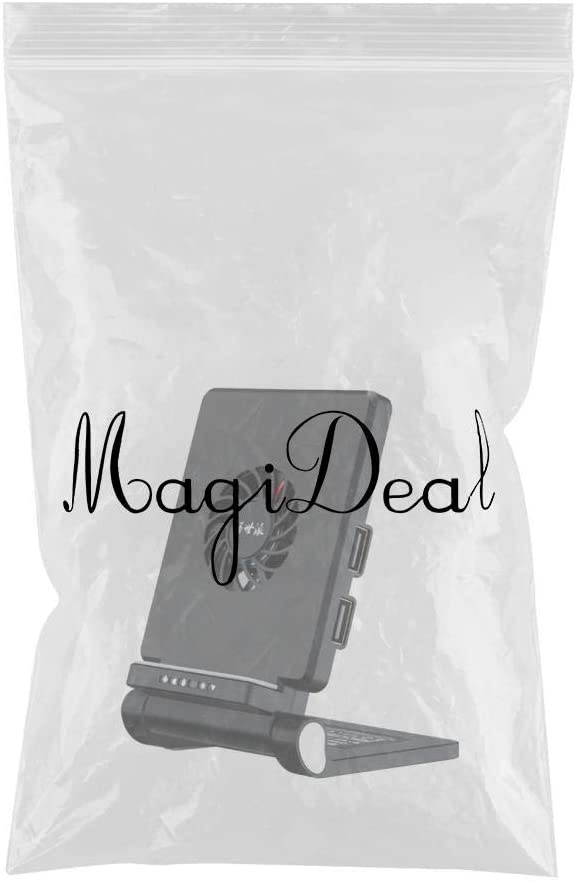 MagiDeal One Hand RGB Gaming Keyboard and Backlit Mouse Combo, Single Hand Mechanical Feeling Keyboard with Wrist Rest Support, Gaming Keyboard Set - Cooling Bracket