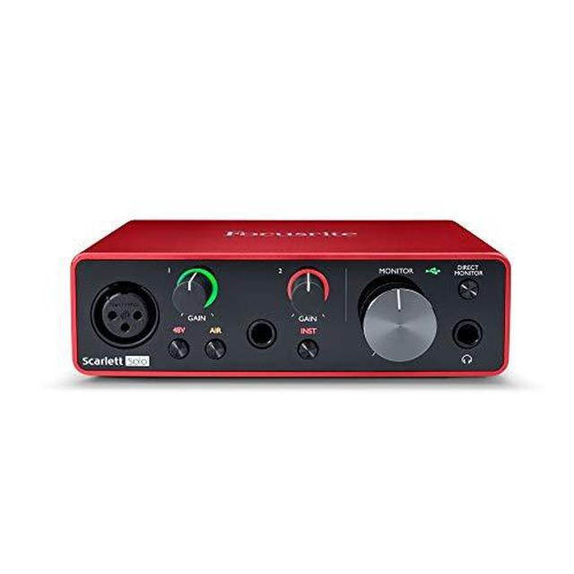 Focusrite Scarlett Solo USB Audio Interface (3rd Gen) with Pop Filter & XLR-XLR Cable Bundle