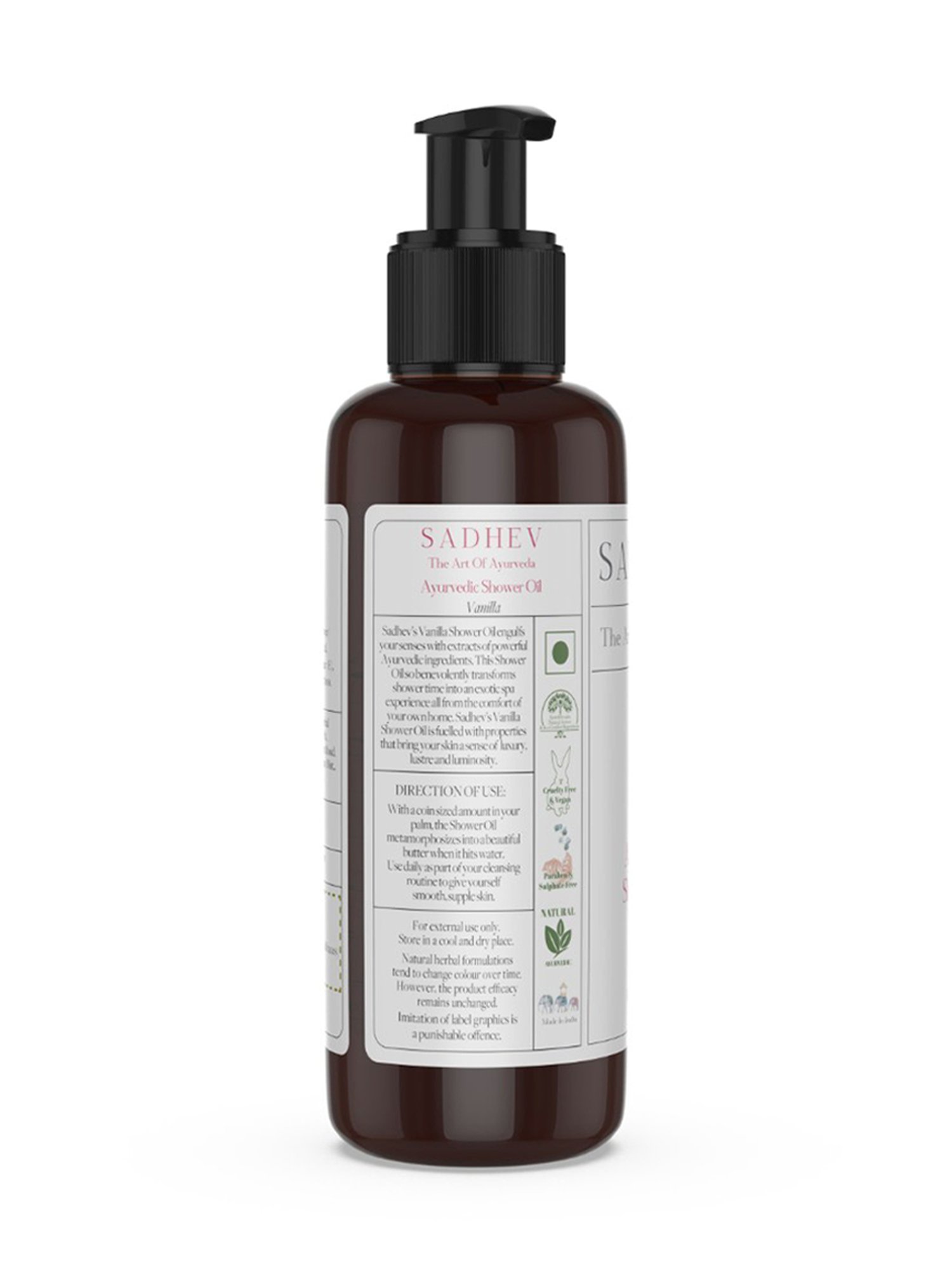 SADHEV The Art Of Ayurveda Ayurvedic Vanilla Shower Oil - 75 ml