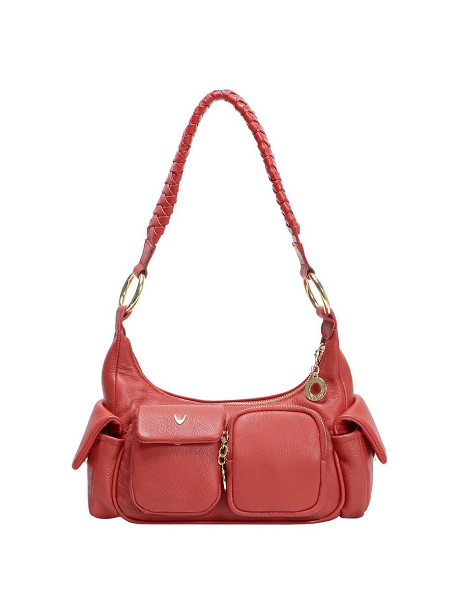 Hidesign Atelier Callas 03 Red Leather Solid Shoulder Handbag
