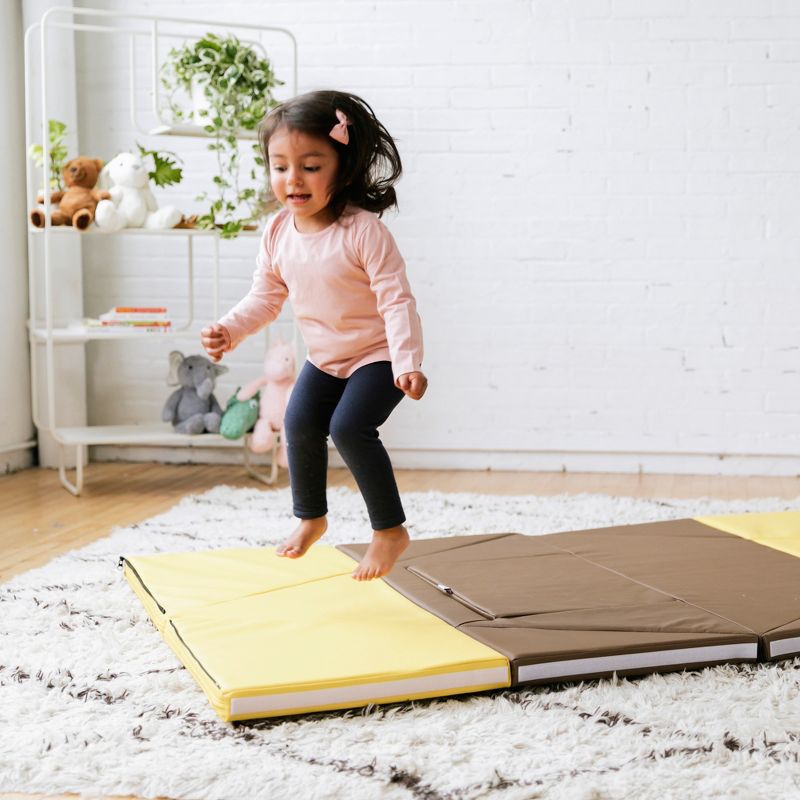 ECR4Kids SoftZone Tent Canoe and Tumbler Too, Unique Transforming Activity Play Mat