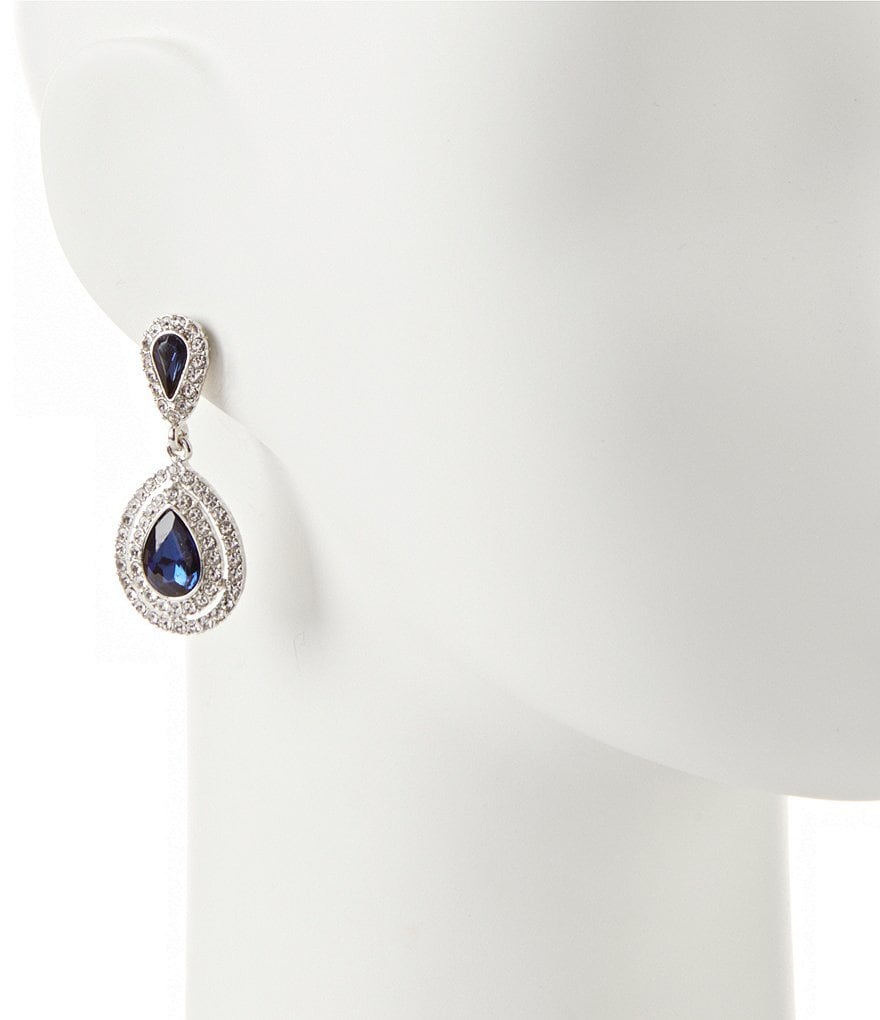 Gemma Layne Pave Teardrop Statement Earrings