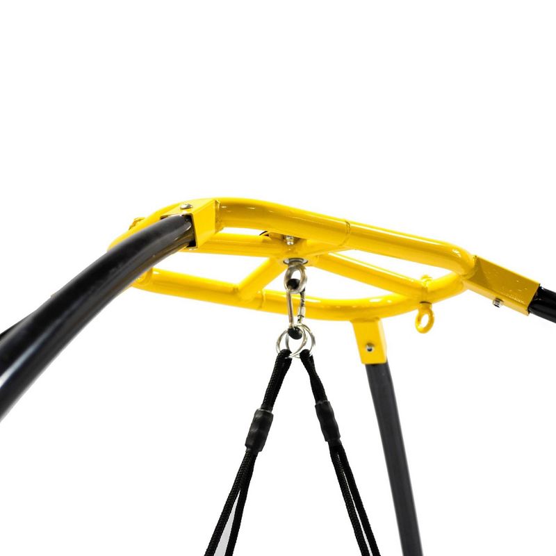 Jumpking JKBK-UFO Backyard 360 Degree Adjustable Height UFO Swing Set, Yellow