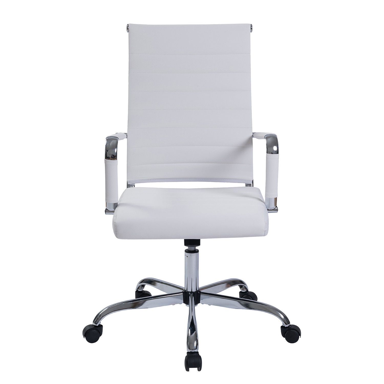 Walsport Adjustable High Back Ergonomic Office Chair Swivel Computer Desk Chair with Armrest White