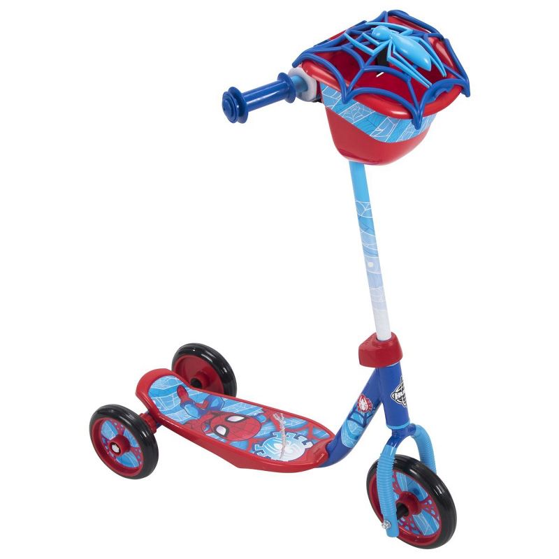 Huffy 28669 Wide Deck 3-Wheeled Marvel Spider-Man Scooter for Ages 3 and Over