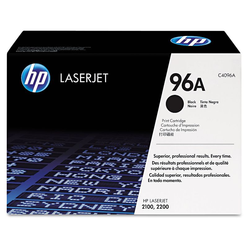 HP Inc. HP 96A (C4096A) Black Original LaserJet Toner Cartridge 